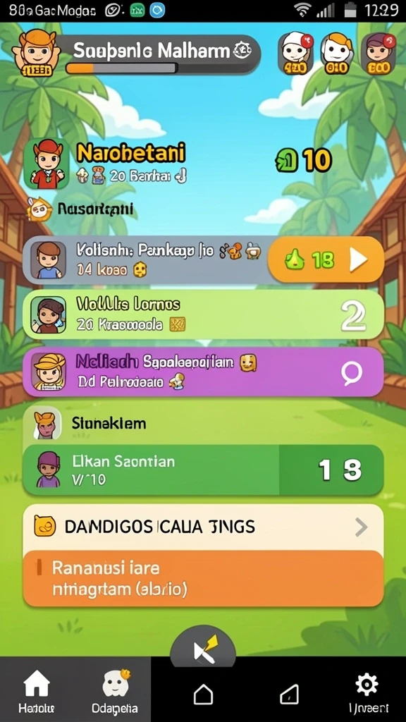 Tangkapan layar menampilkan petualangan di level pertama.