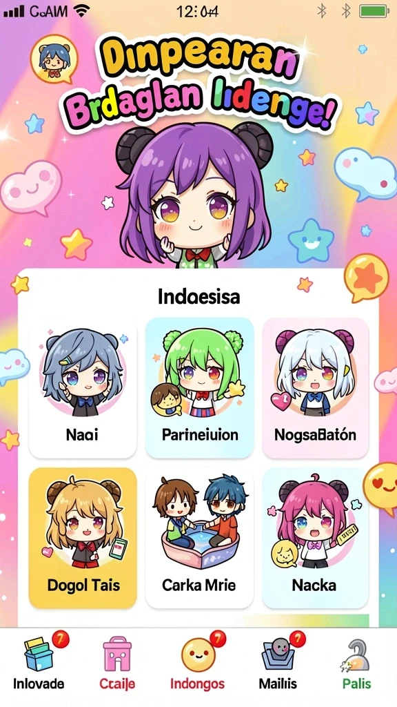 Karakter unik menanti di setiap level.