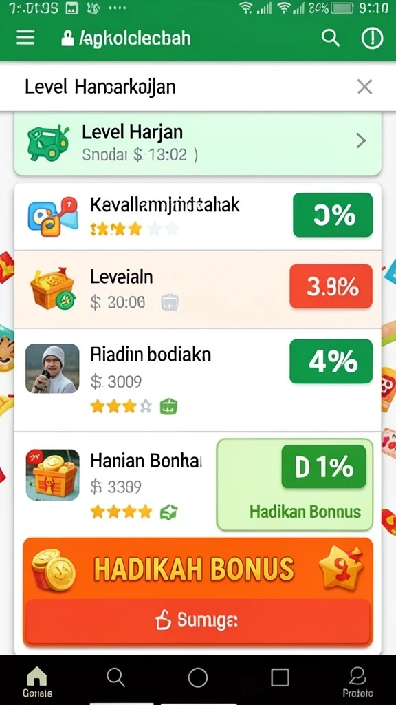 Menu kompetisi yang memungkinkan bermain dengan teman.