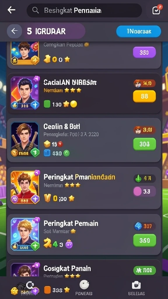 Berbagai karakter unik yang bisa dipilih.