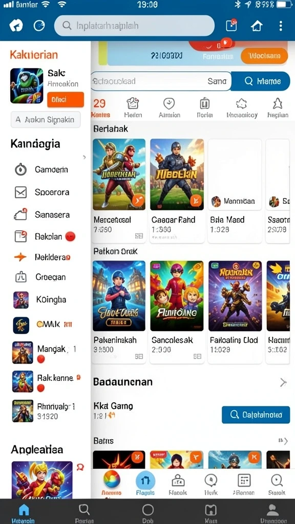 Fitur interaktif dengan teman dan leaderboard.