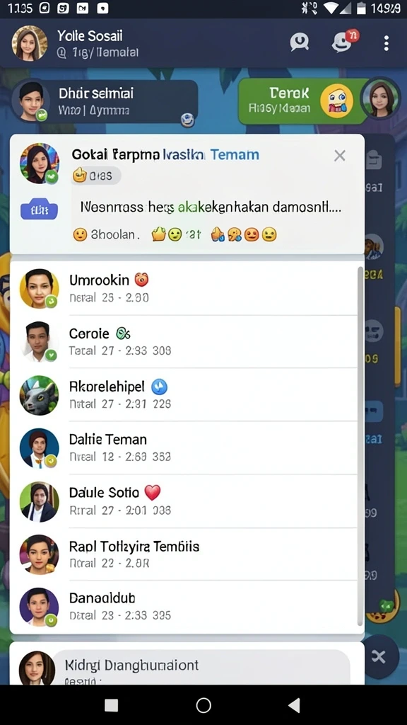 Karakter unik dengan kustomisasi yang beragam.