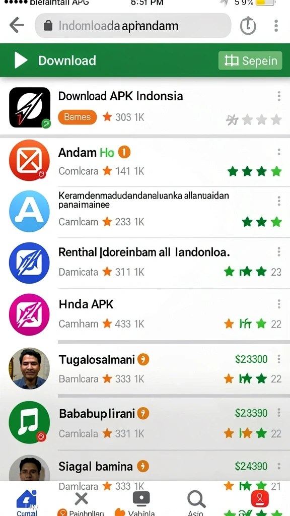 Screenshot menampilkan pilihan permainan slot yang beragam dan menarik.