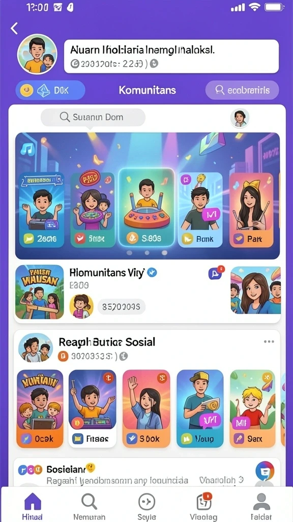 Screenshot menunjukkan mode permainan klasik yang seru.