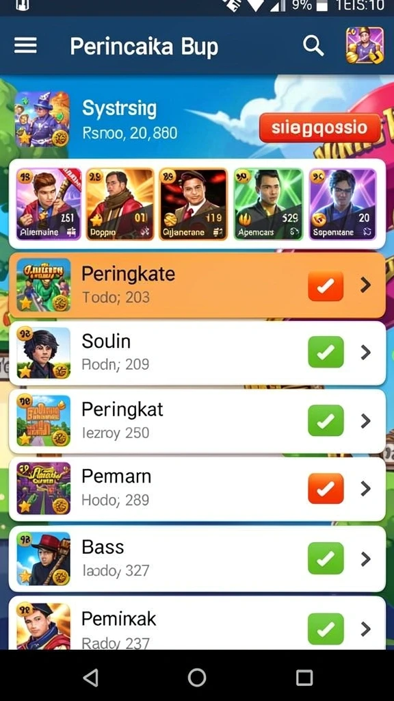 Tampilan antarmuka yang dinamis dan menarik.