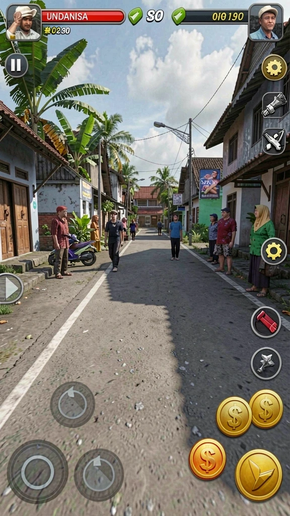 Screenshot dari permainan populer yang sedang tren.