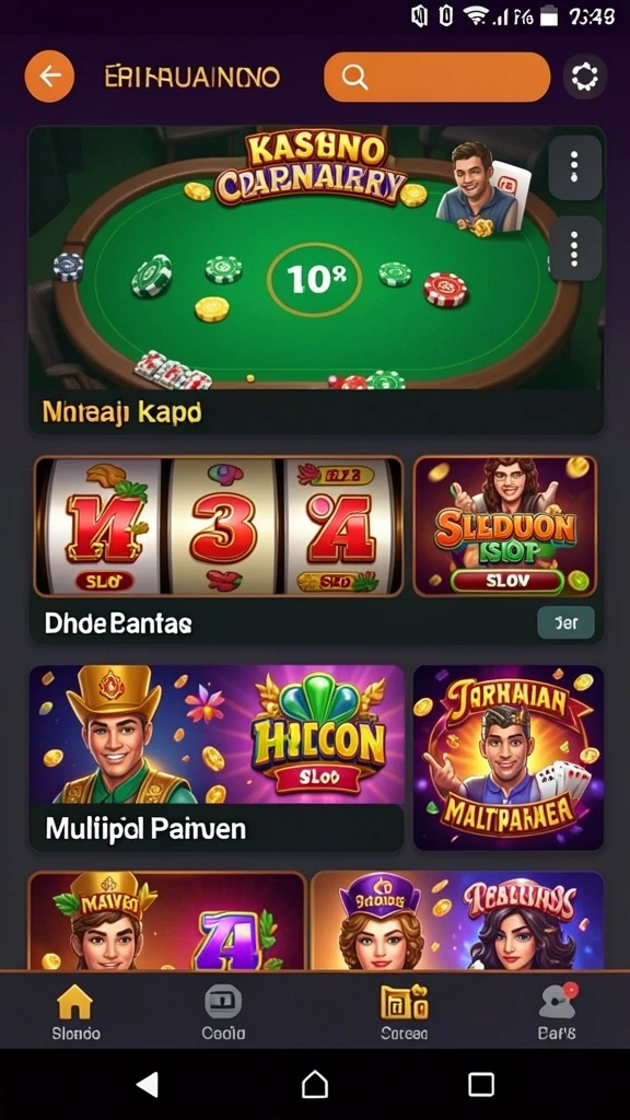 Tampilan level dengan tantangan seru dan kreatif.