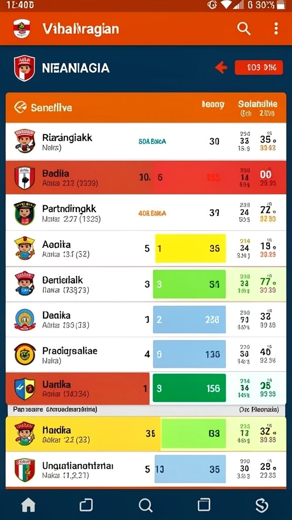 Menu pilihan permainan yang beragam dan mudah diakses.