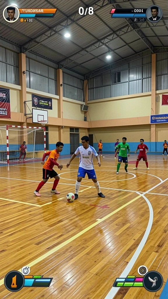 Fitur tantangan tim yang membuat permainan lebih interaktif.