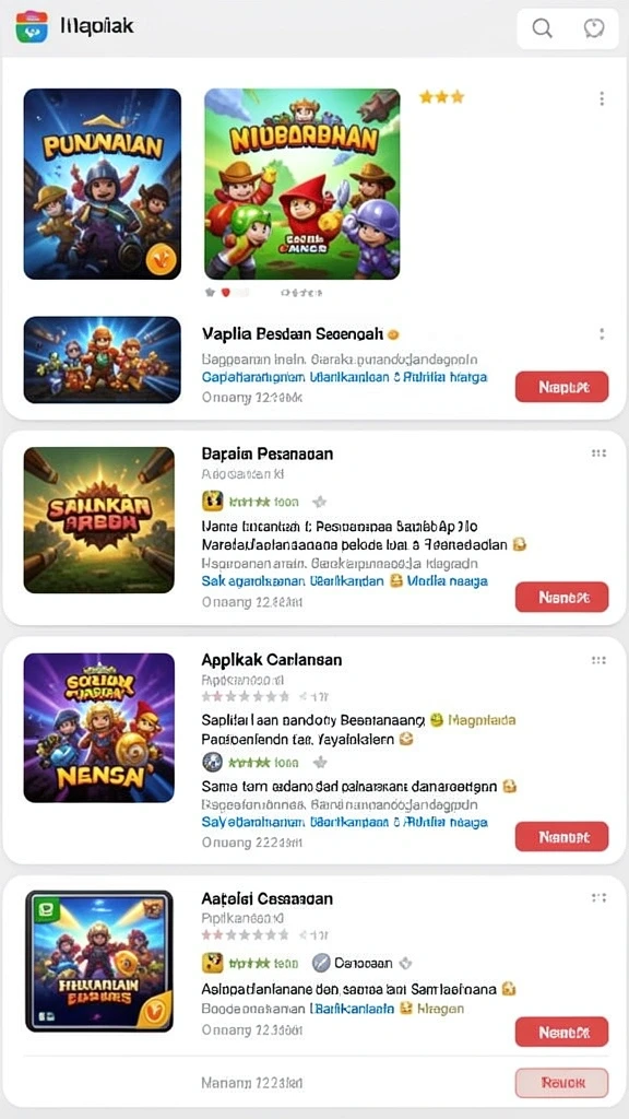Tampilan antarmuka yang menarik dan user-friendly.