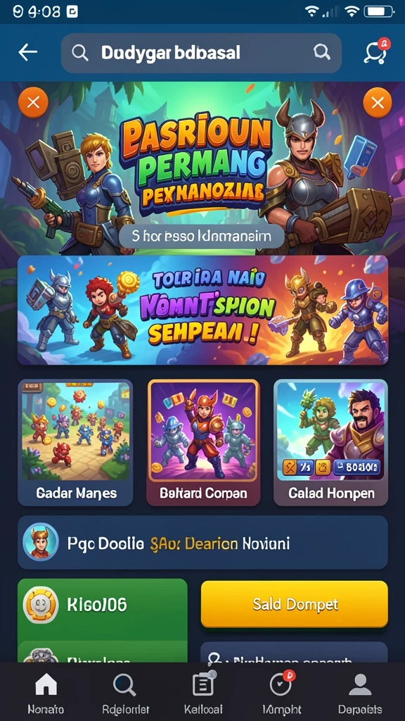 Beragam permainan yang dapat dipilih sesuai selera.