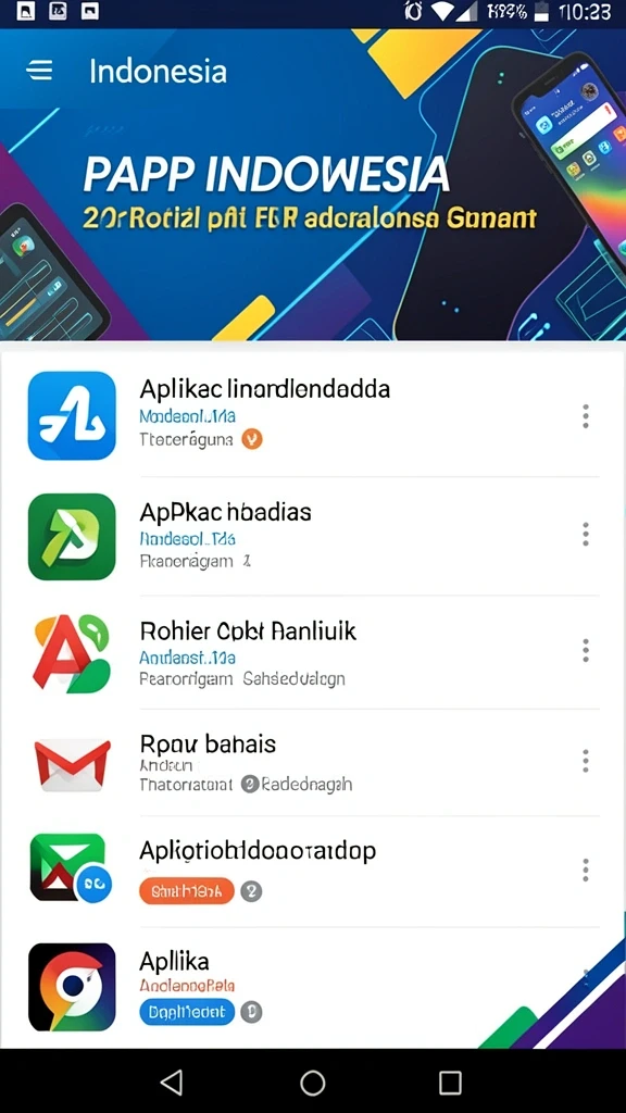 Tampilan awal permainan yang menarik dan penuh warna.