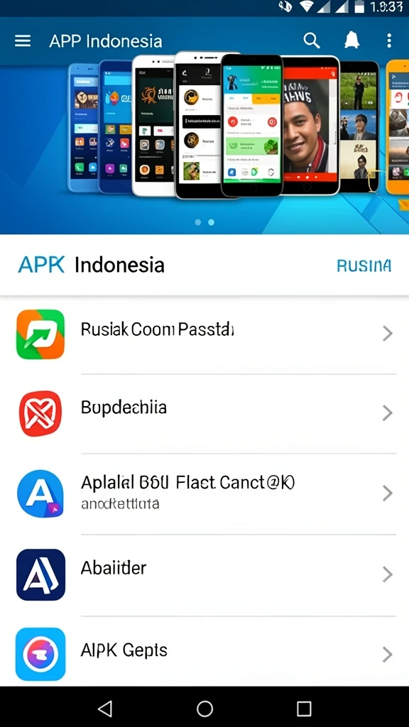 Tampilan antarmuka utama yang menarik.