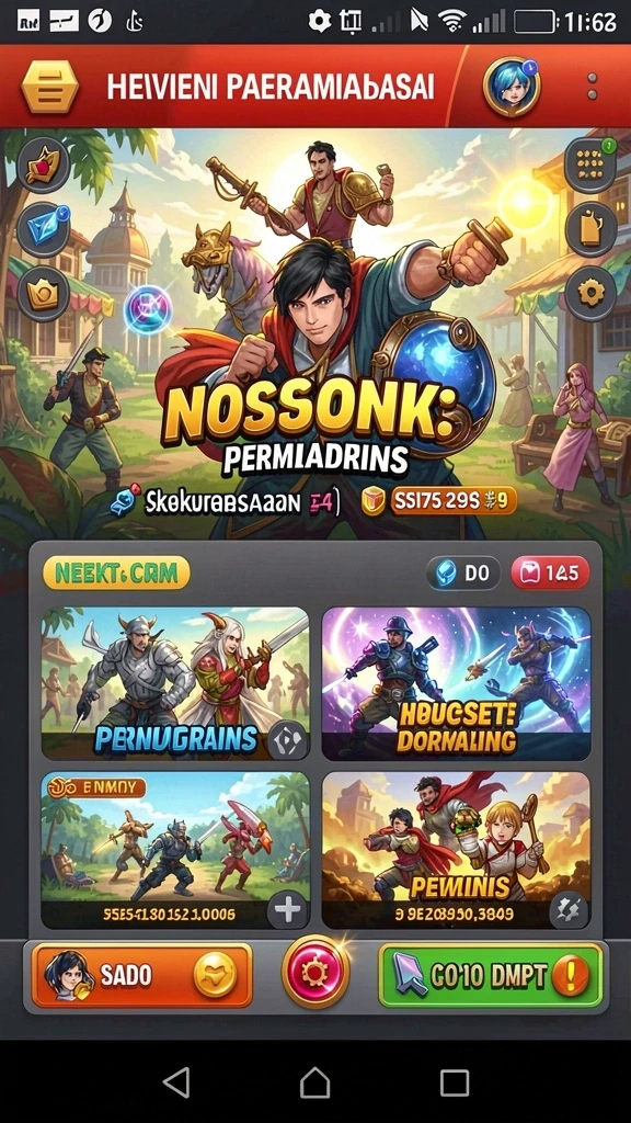 Grafis yang memukau dan warna yang cerah.