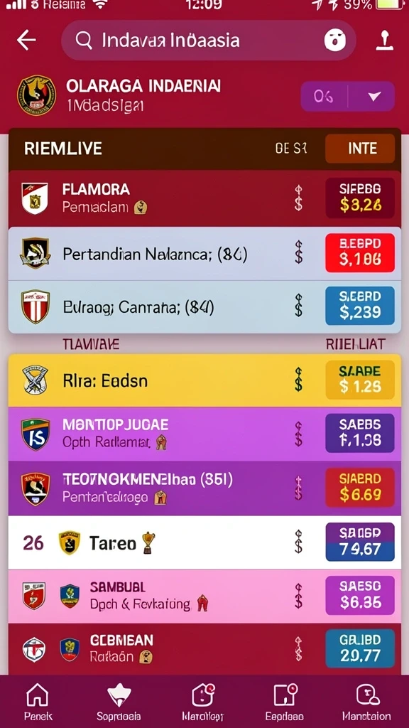 Antarmuka pengguna SORTOTO yang intuitif.