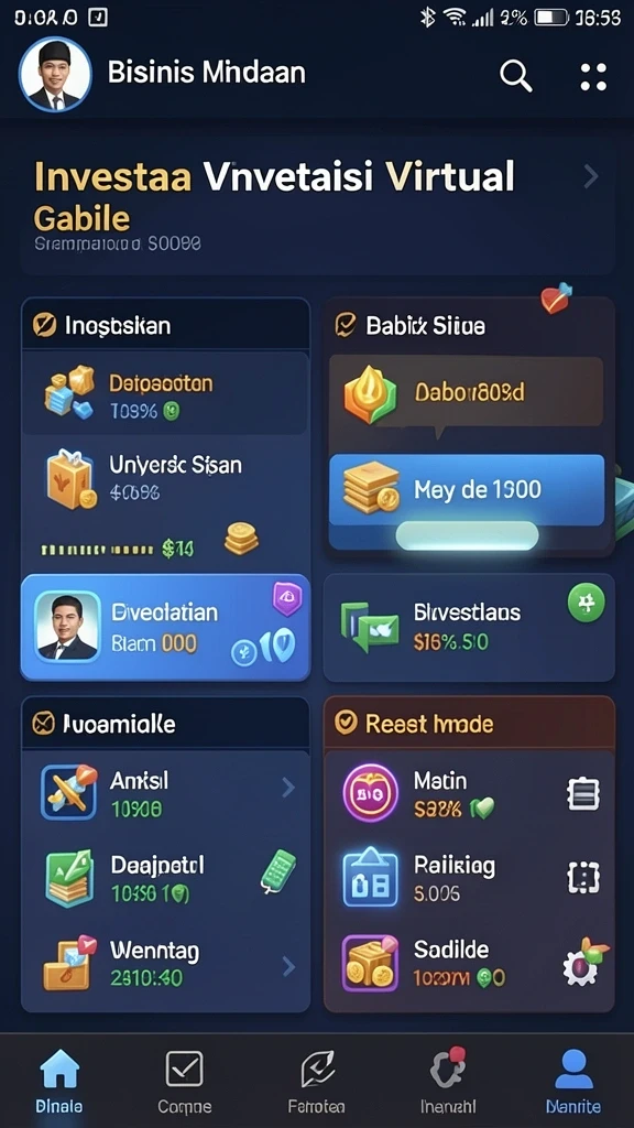 Tampilan utama yang menarik dan mudah dinavigasi.