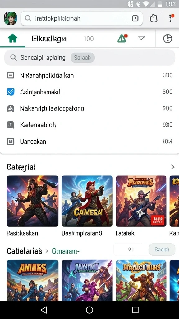 Item kosmetik yang beragam dan menarik.