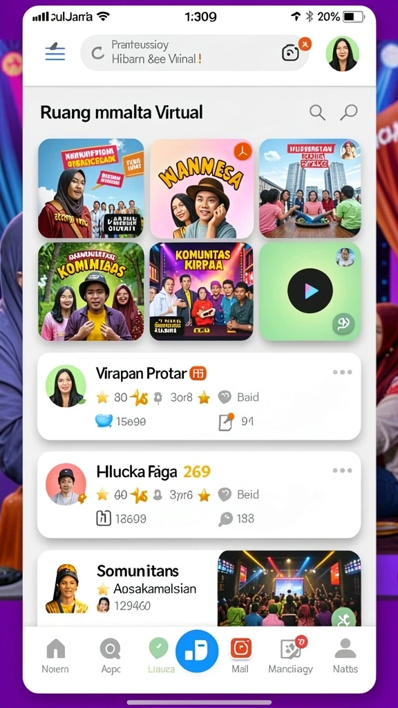 Fitur mode multiplayer yang memungkinkan bersaing dengan orang lain.